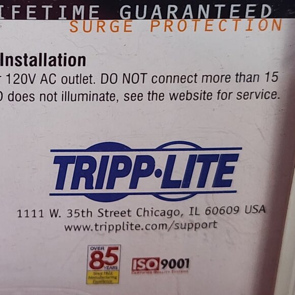 Tripp Lite Protect It 1 Outlet 2 LED 20dB RFI/EMI 600 Joules Spikecube Protector - Picture 8 of 16